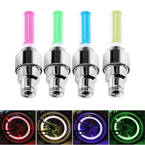 Tapas de Válvula LED Premium para Ruedas (2 Piezas)