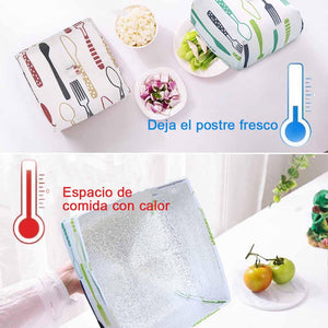 Tapa de Retención de Calor Plegable para Alimentos