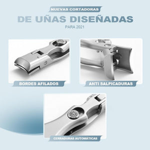 Cortaúñas portátil anti salpicaduras de bloqueo automático