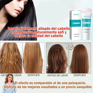 Crema correctora de proteínas para cabellos alisados