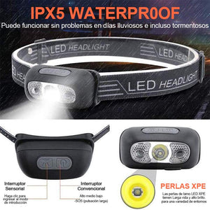 Linterna frontal LED