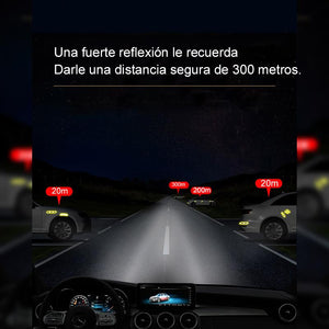 Accesorios de decoración de luces de advertencia anticolisión de vehículos