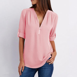 Camiseta Casual con Cuello en V