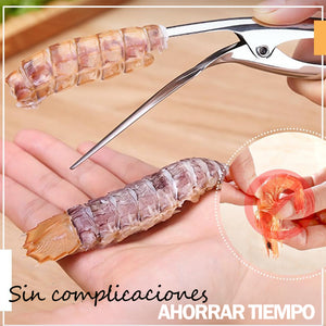 Pelador de camarones de acero inoxidable