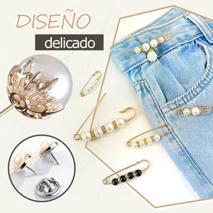 Pin de perla para cambiar el tamaño del pantalón (4 piezas)