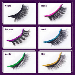 Delineador De Ojos Reutilizable Y Pegatinas Para Pestañas