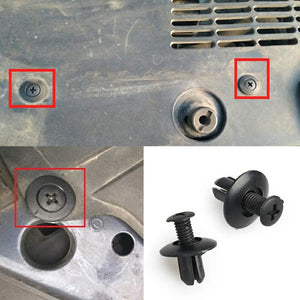 Clips de Sujeción de Guardabarros de Plástico Universales para Automóviles