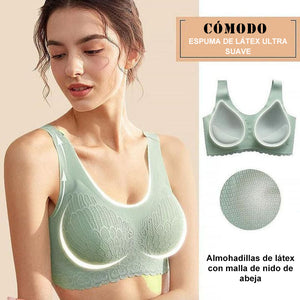 Sujetador de encaje inalámbrico Push Up Comfort a prueba de golpes