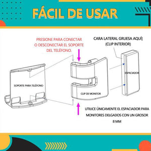 Soporte Lateral para Teléfono Portátil
