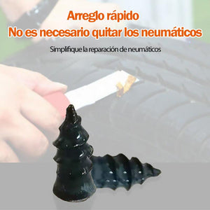 Reparación de neumáticos clavo de goma