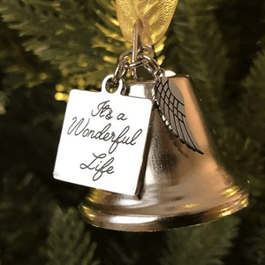 Adorno de Ala de Ángel de la Campana de Navidad