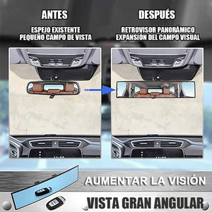 Espejo retrovisor curvo de amplio campo de visión