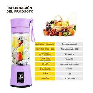 Exprimidor de frutas portátil con cargador usb