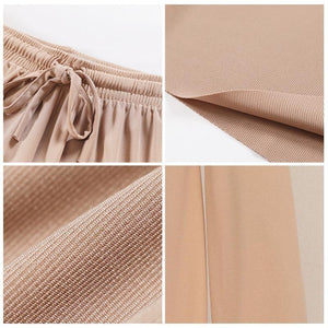 Pantalón Ancho de Seda Hielo
