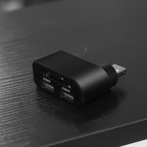 Concentrador USB giratorio 4 en 1