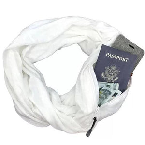Bufanda de Invierno con Bolsillo con Cremallera