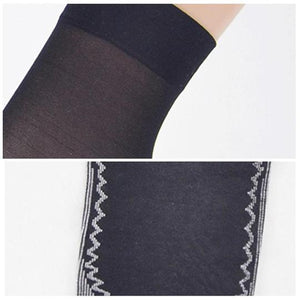 Calcetines de algodón sedosos y antideslizantes, 5 pares