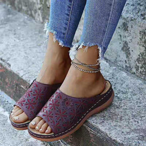 Zapatos planos huecos