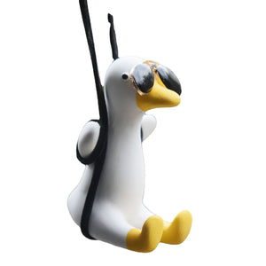 Adorno de pato volador