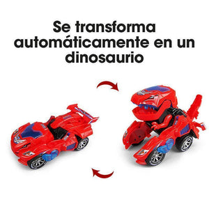 Carro LED Dinosaurio Transforma Automáticamente