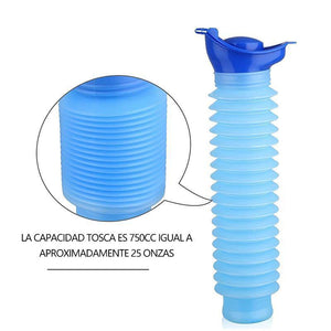 Botella de Bolsillo Plegable: Su Urinario en el Automóvil