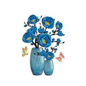 Adhesivo de pared autoadhesivo florero 3D