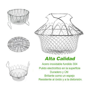 Canasta de Chef de Acero Inoxidable
