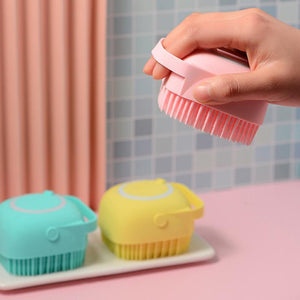 Cepillo Suave de Masaje de Baño de Silicona