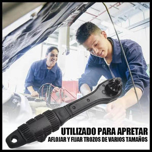 Llave de trinquete para portabrocas 2 en 1