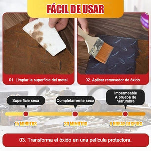 Removedor base agua para metales oxidados