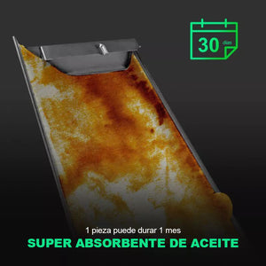 Papel de filtro de grasa para campana extractora de tiro lateral