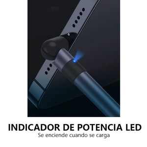 Cable de carga para móvil con soporte giratorio