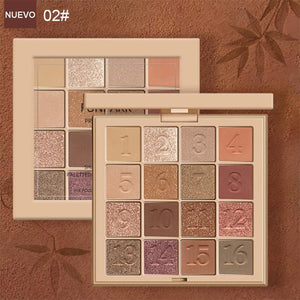 Paleta de sombra de ojos de 16 colores