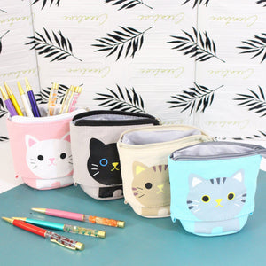 Estuche de Bolígrafos y Lápices de Gato