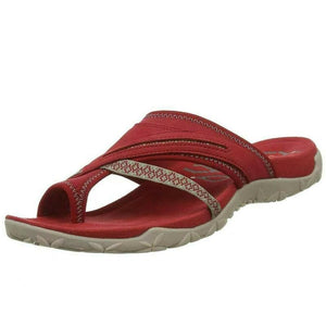 Sandalias de malla y piel transpirables