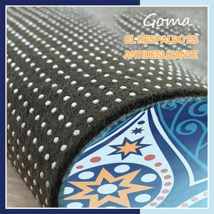 Alfombra de suelo semicircular