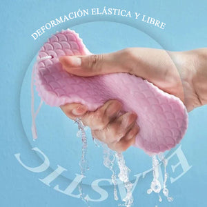 Esponja de baño exfoliante súper suave