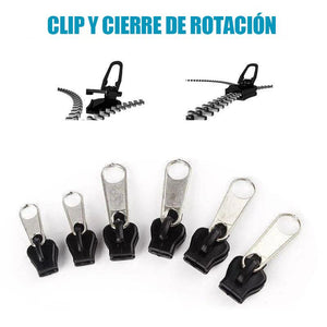 Tirador de Cremallera Fijo (6 Piezas)