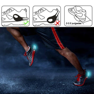 Luz de clip de zapato que emite luz LED (1 par)