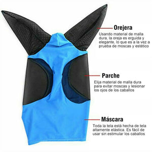 Máscara Equina de Malla Anti-mosca