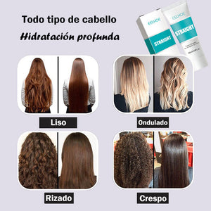 Crema correctora de proteínas para cabellos alisados