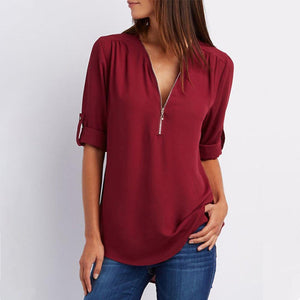 Camiseta Casual con Cuello en V