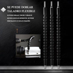 Prolongador de broca flexible con soporte para broca de tornillo