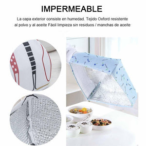 Tapa de Retención de Calor Plegable para Alimentos