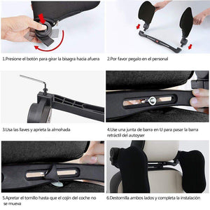 Soporte para el Cuello, Reposacabeza del Asiento de Coche