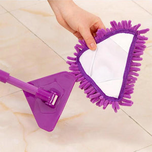 Trapeador de Limpieza Triangular Telescópico Ajustable Giratorio