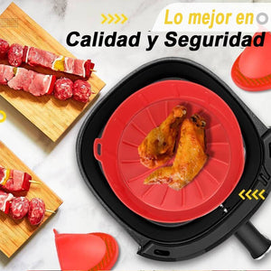 Olla de silicona para freidora