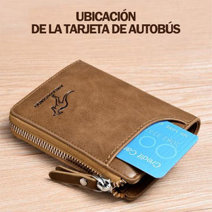 Cartera con bloqueo RFID para hombre