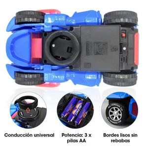 Carro LED Dinosaurio Transforma Automáticamente