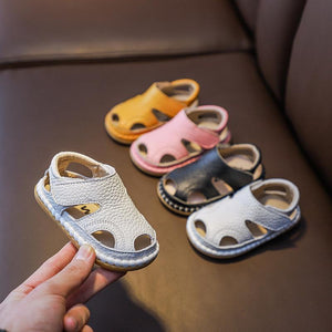 Sandalias de Piel de Vaca Transpirable para Niños (1-3 años)